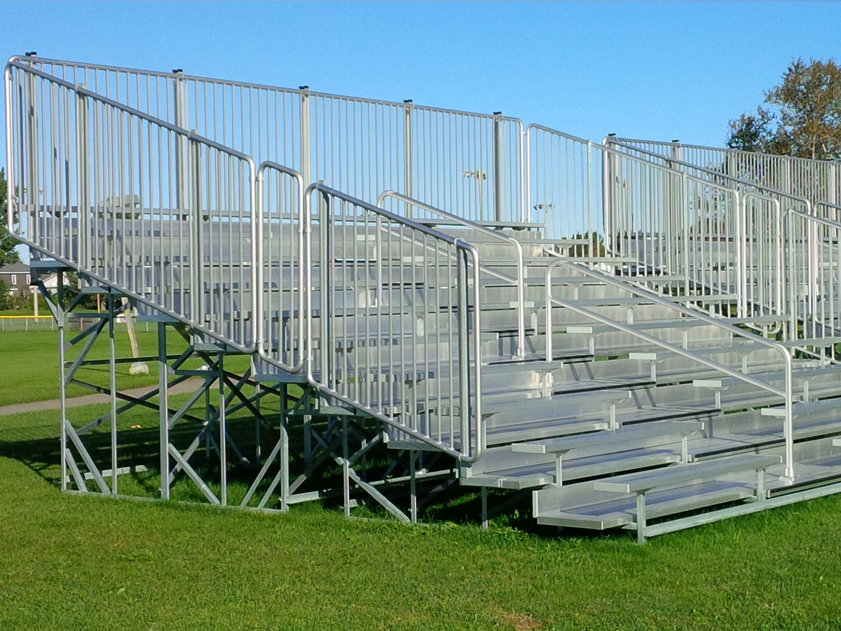  Metal Bleacher-Angle Frame Bleacher