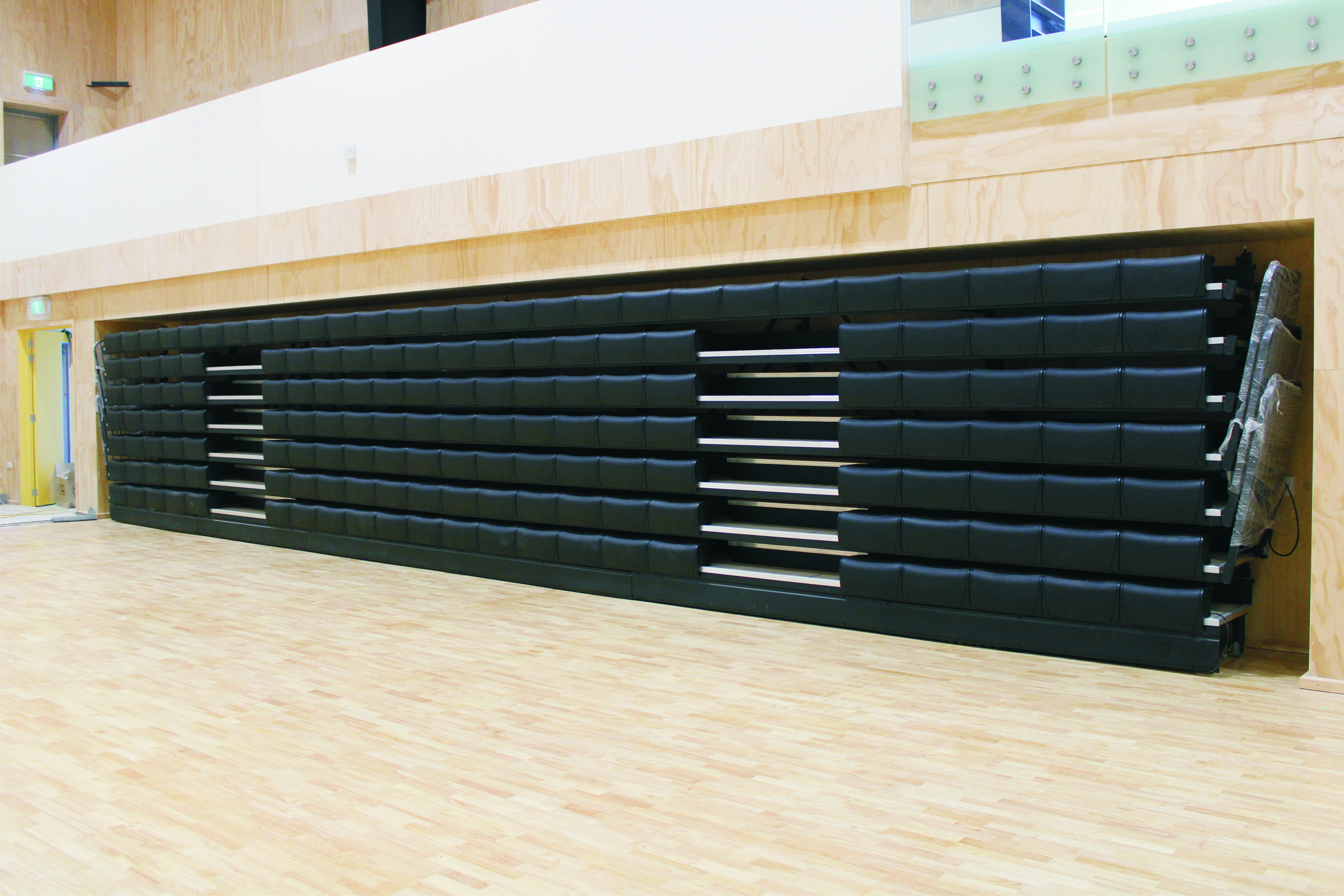 Retractable Seating-Echo Polymer Bench